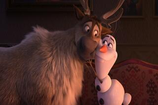 Rendier Sven en sneeuwman Olaf uit Frozen