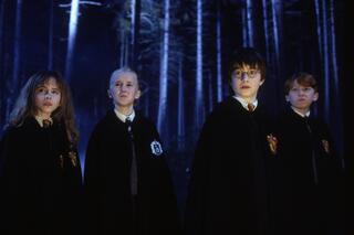 Harry Potter en zijn vrienden in de eerste film uit de succesfranchise