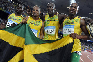 Jamaice degradeert de tegenstand op de Olympische Spelen van Peking