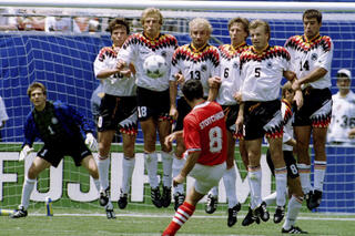 la Bulgarie de Stoitchkov à la Coupe du monde 1994 contre l'Allemagne