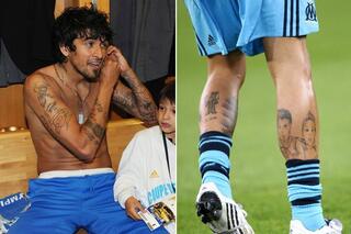 Voetballers en hun tattoos