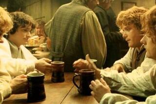 Le Hobbit avec Bilbon Sacquet, Merry et Pippin
