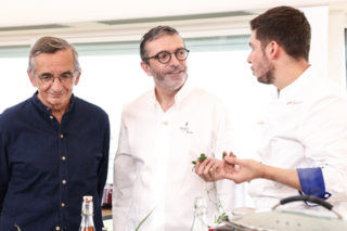 Top Chef - Michel et Sébastien Bras avec Matthias de la brigade Etchebest