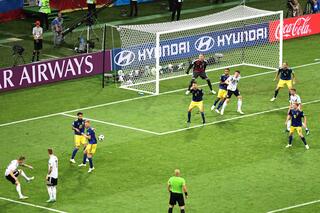 Toni Kroos a inscrit un coup franc décisif pour l'Allemagne au Mondial 2018