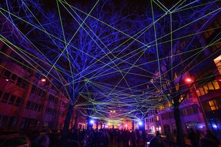 Light festival in Brussels