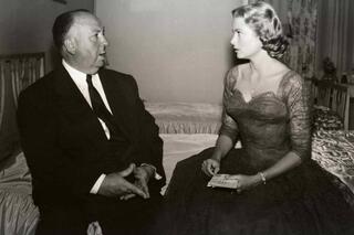 Alfred Hitchcock et Grace Kelly