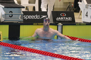 Louis Croenen zwemt de 200 meter vlinderslag en ook hij mag al voor de derde keer het Olympisch water induiken.