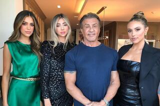 Sylvester Stallone entouré de ses filles