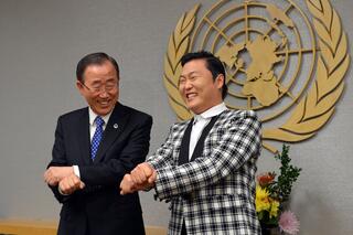 PSY en Ban Ki-moon