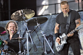 Lars Ullrich en James Hetfield van Metallica