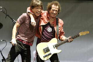 Mick Jagger et Keith Richards des Rolling Stones