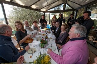 Julie Andrieu pour son émission 'les carnet de Julie'
