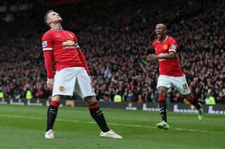 Rooney met de nodige zelfspot tegen Tottenham.