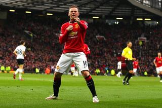 Rooney zorgde voor een opvallende viering tegen Tottenham.