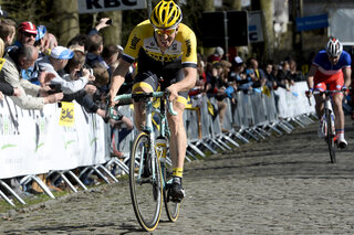 Sep Vanmarcke tijdens de Ronde van Vlaanderen van 2015