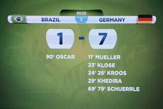 Uitslag Brazilië - Duitsland WK 2014