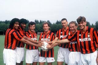 AC Milan with Jean-Pierre Papin