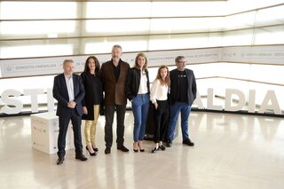 L'équipe du film Orpheline.