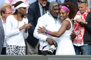 Richard Williams avec ses deux filles, Venus et Serena