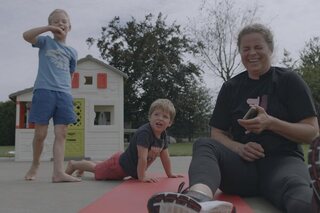 Kim Clijsters et ses enfants