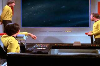 Flatscreen televisie in "Star Trek"