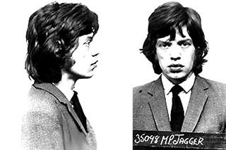 Mick Jagger mugshot