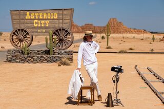 Wes Anderson sur le tournage d''Asteroid City'