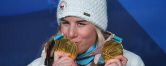 L'incroyable double exploit d'Ester Ledecká aux Jeux d'hiver de Pyeongchang