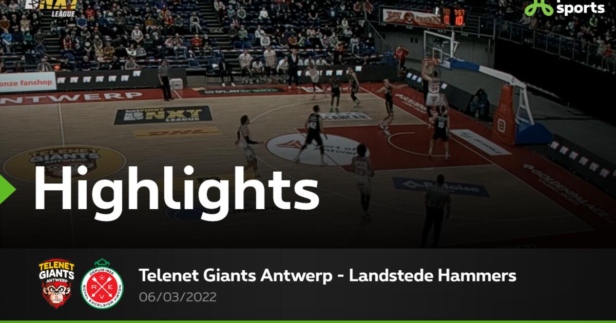 Résumé Giants Antwerp Landstede Hammers