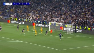 Goal: PSG 1 - 0 Inter, 12' Achraf Hakimi